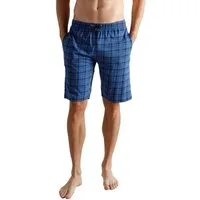 TOM TAILOR Schlafhose TOM TAILOR Herren Bermuda blau kariert (1-tlg)