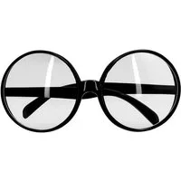 Boland Kostüm Übergroße Nerdbrille, Perfektes Accessoire für schrullige Professoren und große Geeks
