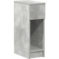 vidaXL Nachttisch Nachttisch mit Schublade Betongrau 20x36x60 cm (1-St)