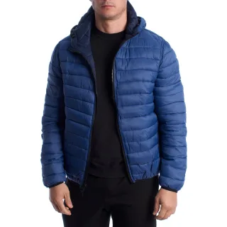 Herren Wendbare Gepolsterte Jacke mit Kapuze 66496