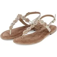 Lazamani LAZAMANI LA33773 GOLD Damen Leder und Synthetik gold Sandalette