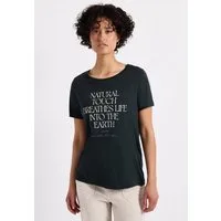 STREET ONE T-Shirt mit Materialmix