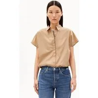Armedangels Kurzarmbluse LARISAANA Bluse aus 100% Bio-Baumwolle Relaxed Fit