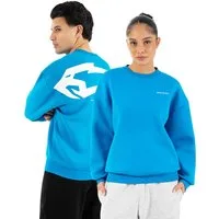 Smilodox Sweatshirt Tane, Herren & Damen Unisex Oversize Pullover mit Backprint & Logo weiches Material, Frontlogo, Rundhals, Oversize, Streetwear