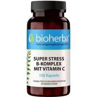 BIOHERBA R Bioherba Super Stress B-Komplex Mit Vitamin C 100 Kapseln Nahrungsergänzungsmittel, 1 er