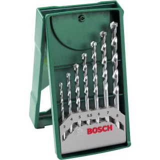 Bosch Mini-X-Line Steinbohrer-Set, 7-teilig - 2607019581