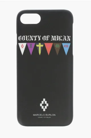 iPhone-Hülle FLAGS SIDES 7 mit geprägtem Aufdruck in Schwarz