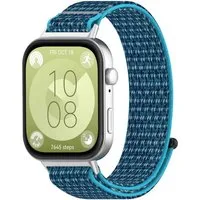 Wigento Smartwatch-Armband Nylon Klettverschluss für Huawei Watch Fit 5 4 / 5 4 Pro / 3 Uhr Band, Outdoor Armband, Verstellbar