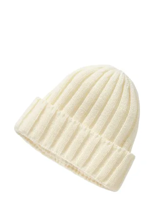 Mey & Edlich Herren Seebärenmütze Weiß 100 % Wolle (Merino)