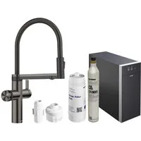 Blanco Küchenarmatur Trinkwasserarmatur Choice Icona + Kühl- & CO₂-Einheit Choice.All 6 in Armatur, Sprudel, kochend, still, gefiltert, 2 Auslässe