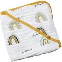 Mama Poppins Germany Kapuzenhandtuch Kapuzenhandtuch mit süßen Schriftzügen aus 100% Bio-Baumwolle, nachhaltig aus 100% Bio-Baumwolle