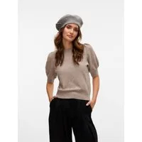 Vero Moda Rundhalspullover VMDOFFY 2/4 O-NECK PULLOVER GA NOOS Materialmix, regular fit