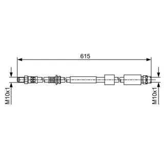 Bosch Bremsschlauch vorne BMW 1er 2er 3er 4er 1987481615