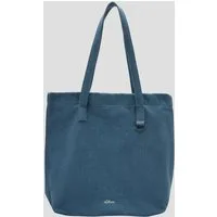 s.Oliver Schultertasche Tasche, Tote-Bag aus Denim mit Ring-Detail