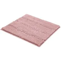 Badematte MONROVIA, B 60 cm x L 60 cm, Altrosa, Höhe 23 mm, rutschhemmend beschichtet, fußbodenheizungsgeeignet, Polyester, rechteckig