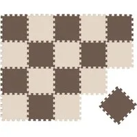 LittleTom Puzzlematte ab dem 1. Tag - 18 Teile Baby Spielmatte - 30 x 30 Kinder Krabbelmatte, (18-tlg), Spielunterlage für Babys und Kleinkinder - Kinderzimmer Puzzleteppich