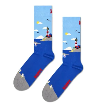 happy socks - Lighthouse Sock Blau - Gr. - 36/40