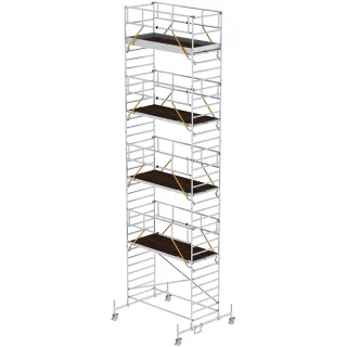Munk Rollgerüst SG 1,35 x 3,0 m mit Fahrbalken und Doppel-Plattform - 175937