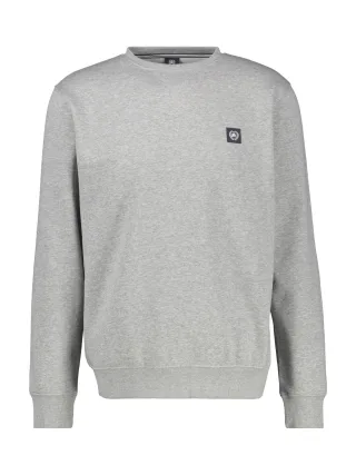 LERROS - O-NECK BUENDCHEN PLATINUM GREY MELANGE - Gr. - M