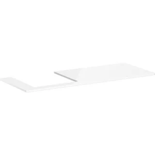 hansgrohe Xelu Q Konsole 54097050 1360 x 550 mm, Ausschnitt links, 540 x 480 mm, weiß hochglanz