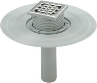 Viega Balkon-/Terrassenablauf Advantix 4944.2 in 100mm Kunststoff grau 626983