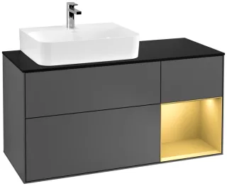 Villeroy & Boch Waschtischunterschrank Finion G15 1200x603x501mm Wandbel. WT li, G152HFGK G152HFGK