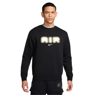 Nike - "Air" Sweatshirt für Herren, Rundhalsausschnitt, leger, Langärmlig (Schwarz/Gold)