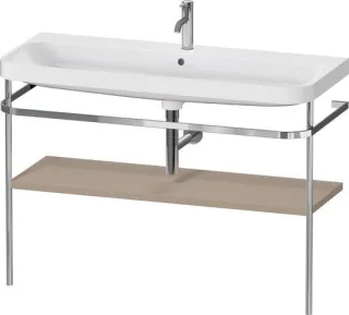 Duravit Happy D.2 Plus c-shaped Set mit Metallkonsole Leinen Matt 1175x490x850 mm - HP4839O75750000 HP4839O75750000