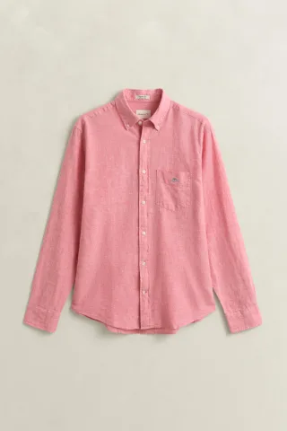 GANT - Hemd aus Leinenmix rose pink - Gr. - L