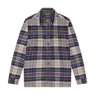 Lyle & Scott - Hemdjacke für Herren, Flanell, Langärmlig (Marine)