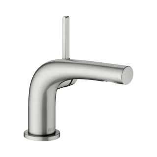 Keuco Waschtischarmatur 80 Edition 400 51504, o. Ablaufgrt., Edelstahl-finish, 51504060100 51504060100