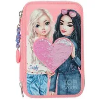 Depesche Federmäppchen TOPModel 3-Fach Federtasche inkl. Stifte, (1-tlg)