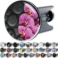 Sanilo Waschbeckenstöpsel mit Motiv, viele schöne Abflussstöpsel zur Auswahl, Ø 4 cm, hochwertig, universell, 100% wasserdicht