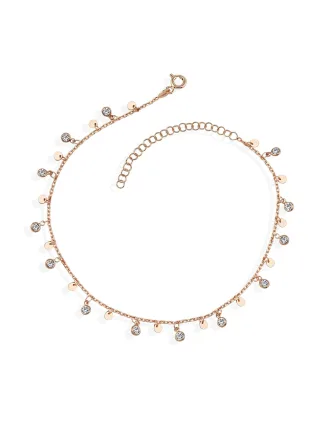 Dkeniz Armband 925 Sterling Silber rosévergoldet Wunderkette Zirkonia