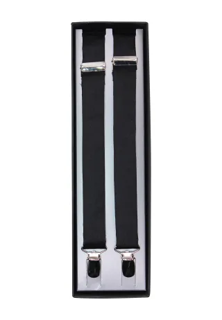 seidenfalter - Hosenträger Uni schwarz - Gr. - OS