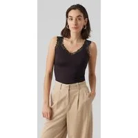 Vero Moda Trägertop VMROSA SL TOP JRS NOOS Viskosemischung, Spitzen Detail
