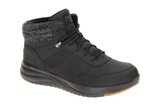 Skechers 144739 BKGY Mid Cut Sneaker Damen Schwarz Waterproof Air Cooled Memo...
