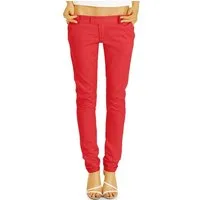 be styled Stoffhose Röhrige Damenhosen, slim fit Hüfthosen Chinohosen - Damen - h15a