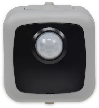 DELPHI Feuchtraum-Bewegungsmelder, IP44, AP, 500 W, 250 V