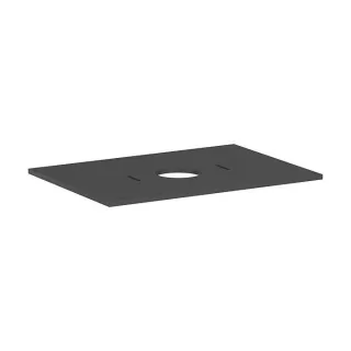 hansgrohe Xilesa E Konsole 54275760 Ausschnitt mittig, ohne Hahnloch, 780 x 550 mm, schiefergrau matt