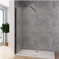 Duschparadies Duschwand H:200cm 8mm Sicherheitsglas walk in Dusche Duschabtrennung Duschwand, Einscheibensicherheitsglas, Sicherheitsglas, Glas