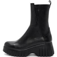 Derimod Stiefeletten aus Leder Ankleboots Reißverschluss, Textilfutter, EVA Sohle, Absatz 5 cm