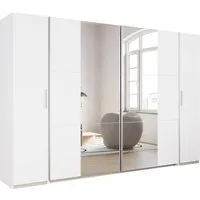 rauch Schwebetürenschrank Kleiderschrank Drehtürenschrank Schrank Garderobe KRONACH (in 3 Ausstattungen BASIC/CLASSIC/PREMIUM, Breiten 225/268/311/354 cm) Kombischrank optional mit 1 oder 2 Spiegel viele Böden MADE IN GERMANY