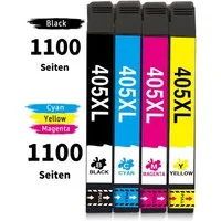MOOHO 4er/5er für EPSON 405XL 405 XL Multipack Tintenpatrone (epson workforce pro WF-4820 4825 4830 3820 3825 DWF, WF-7840DTWF patronen)