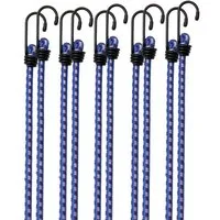 monzana Spanngurt (10-St) 10x Spanngummi Set Metallhaken 30,5cm Expander Gepäckspanner