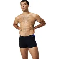 Speedo Badehose mit Boom-Logo-Streifen-Design, hohe Chlorbeständigkeit