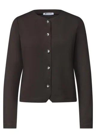 Street One - short jacket w.deco buttons 17874_black_coffee - Gr. - 40