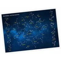 nikima Poster Kinder Lernposter Sternbilder und Sternzeichen - DIN A3 - 420 x 297 mm, Sternbilder, Kinder Lernposter
