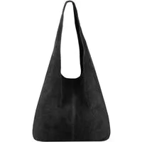 ITALYSHOP24 Shopper Made in Italy XL Damen echtes Leder Tasche Schultertasche Hobo Bag, Umhängetasche Workbag Businesstasche Ledertasche Beuteltasche Freizeit