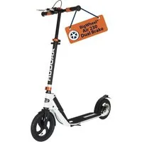 Hudora Cityroller BigWheel® Air 230 Dual Brake Scooter, einklappbarer, höhenverstellbarer Tretroller